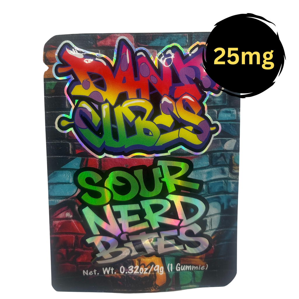 Dank Cube! Sour Nerd Bite 25mg